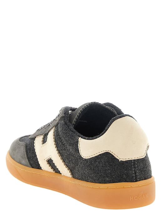 Hogan Gråa låga sneakers i ull - Image 3
