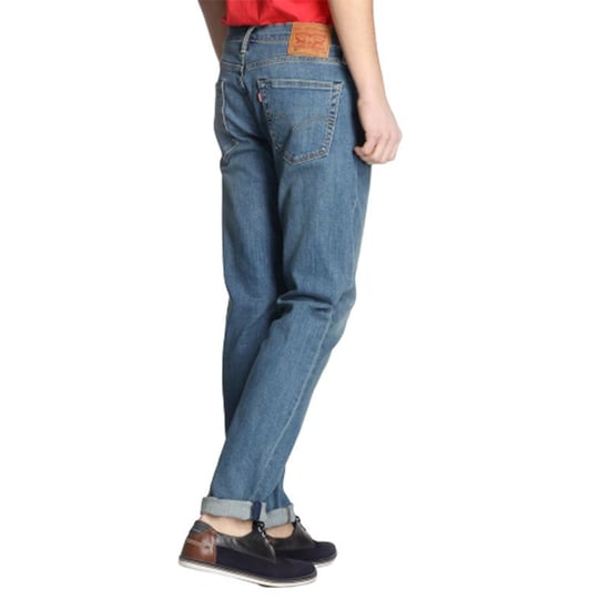 LEVI'S 511 Mens Denim Jeans Casual Washed Blue Pants - Image 3