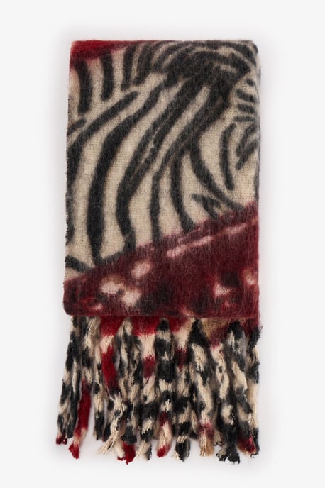 Erica Zebra Pattern Scarf - Image 1
