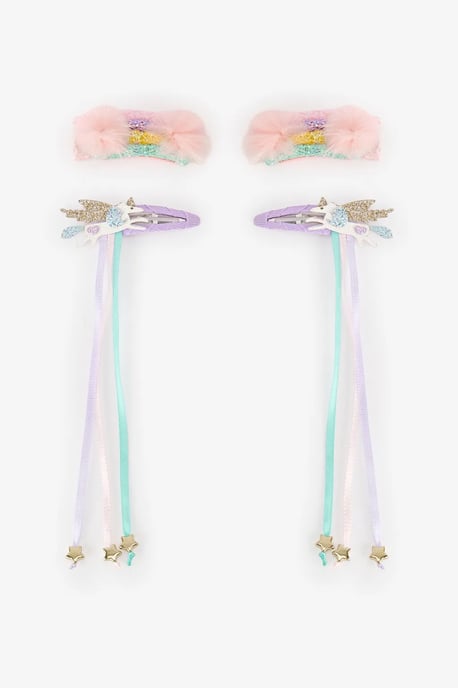 Girls' Rainbow Hair Clip Set - Image 4