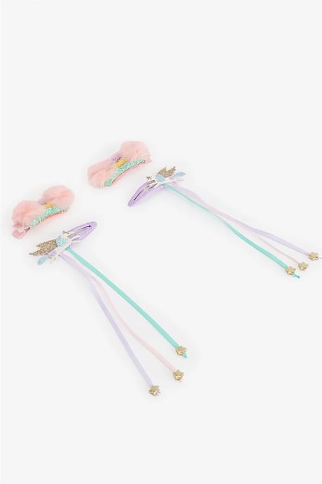 Girls' Rainbow Hair Clip Set - Image 5