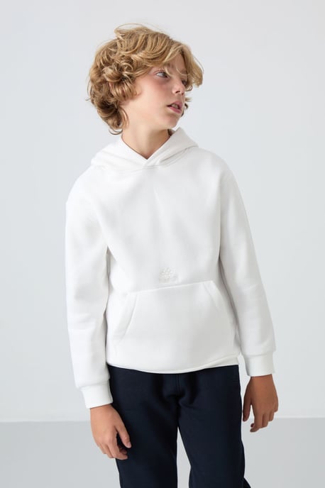 Sweatshirt voor jongeren met capuchon en zak - Image 1