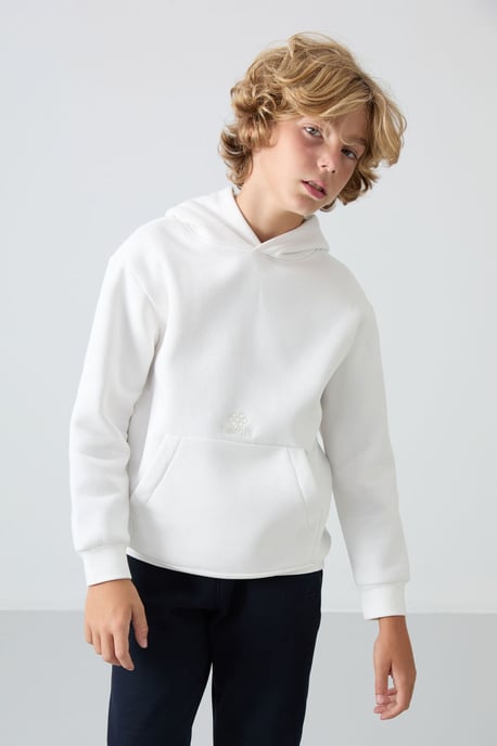 Sweatshirt voor jongeren met capuchon en zak - Image 4