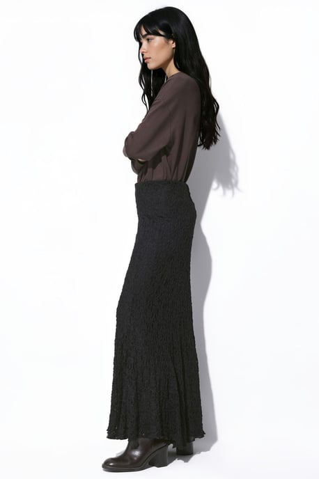Maxirok van kant met hoge taille - Image 4