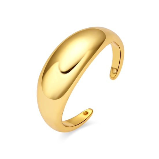 Luxenter ring is afgewerkt in 18 karaats geel goud - Egarval - Image 1