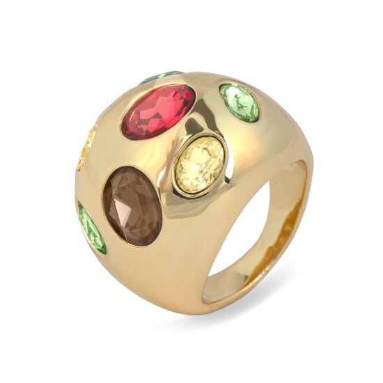Luxenter ring afgewerkt in 18 karaats geel goud - Sirju - Image 1