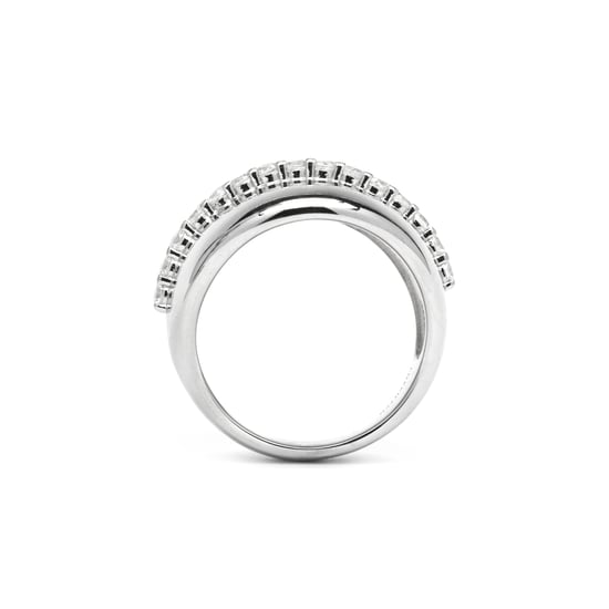 Luxenter Ring in 925 Sterling Silver and Brilliant Zirconia with rhodium finish - Idel - Image 6