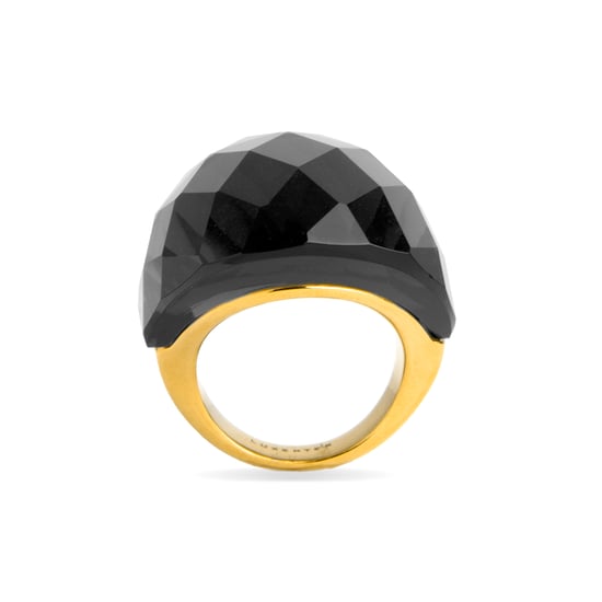 Luxenter Onyx Hydrothermale Kwartsring afgewerkt in 18K geelgoud - Konsil - Image 6
