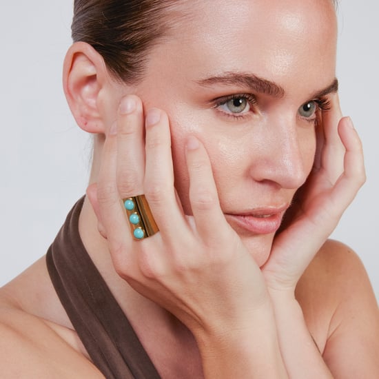 Luxenter Turquoise Ring is afgewerkt in 18 karaats geelgoud - Isum - Image 2
