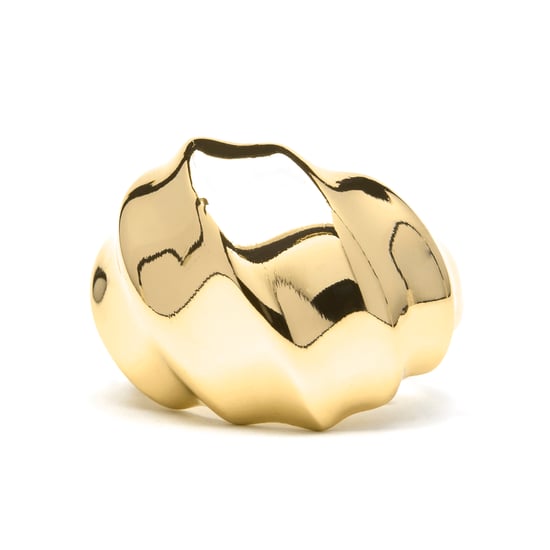 Luxenter ring afgewerkt in 18 karaat geel goud - Dinu - Image 4