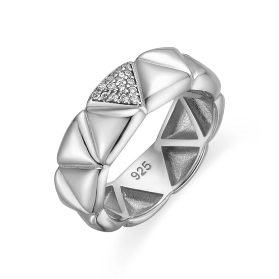 Luxenter Ring in 925 sterling zilver en briljant zirkonia met rhodiumafwerking - Imwa - Image 1