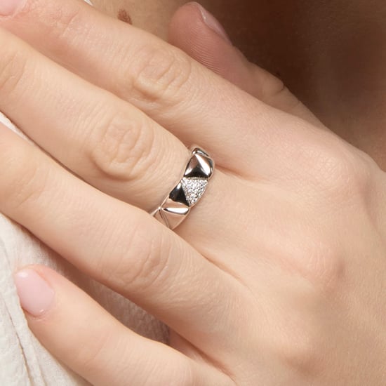 Luxenter Ring in 925 sterling zilver en briljant zirkonia met rhodiumafwerking - Imwa - Image 4