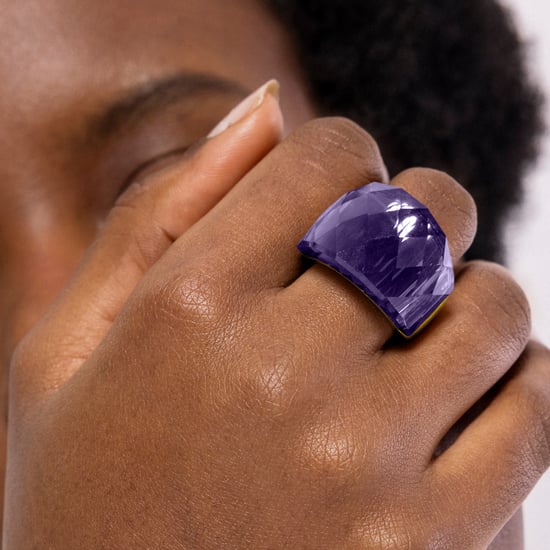Luxenter Ring met Onyx Hydrothermal Quartz afgewerkt in 18k geelgoud - Fadino - Image 4