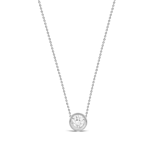 Luxenter 925 sterling zilveren ketting met briljante zirkonia rhodiumafwerking - Imrak - Image 1