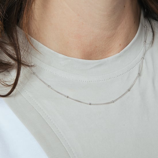 42 cm Luxenter ketting in 925 sterling zilver, afgewerkt in rhodium - Amdi - Image 4