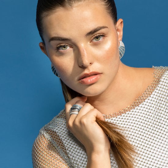 Luxenter oorbellen in 925 sterling zilver en blauw topaas zirkonia, afgewerkt in rhodium - Neoma - Image 2
