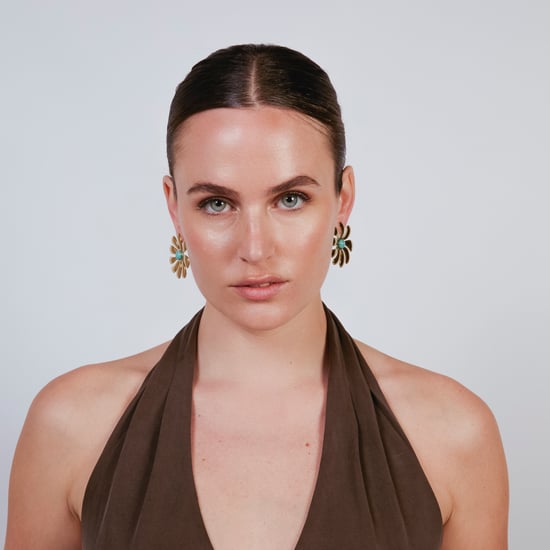 Luxenter Earrings in Turquoise finished in 18k yellow gold - Isum - Image 2