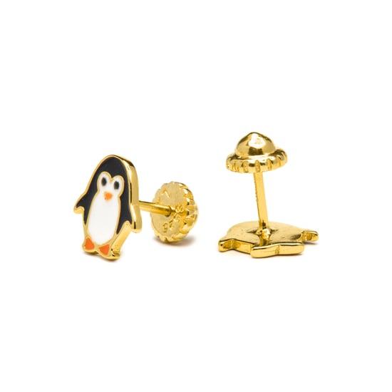 Luxenter 925 Sterling Silver Earrings Finished in 18k Yellow Gold - Shuab - Image 4