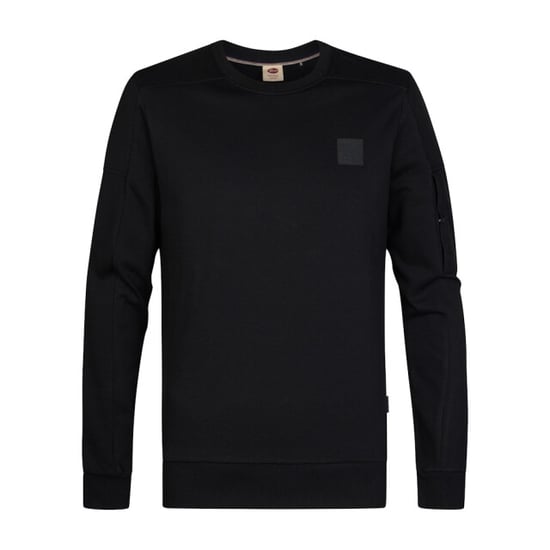 Petrol Industries men sweater round neck m-3060-swr322 9111 deep black - Image 1
