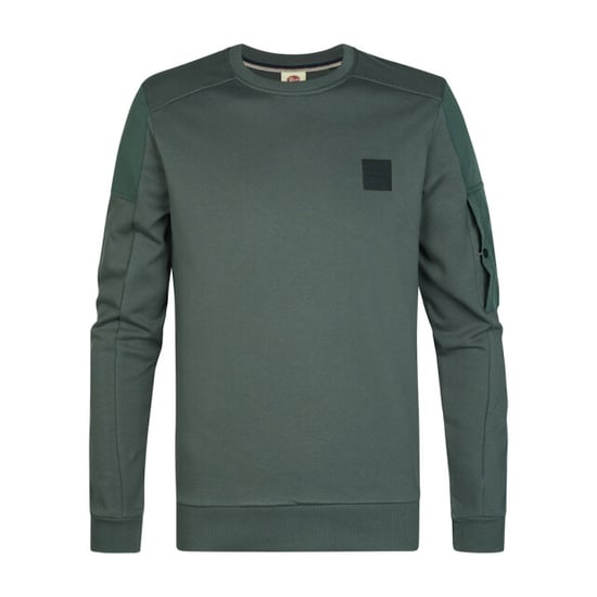 Petrol Industries men sweater round neck m-3060-swr322 6185 steel green - Image 1