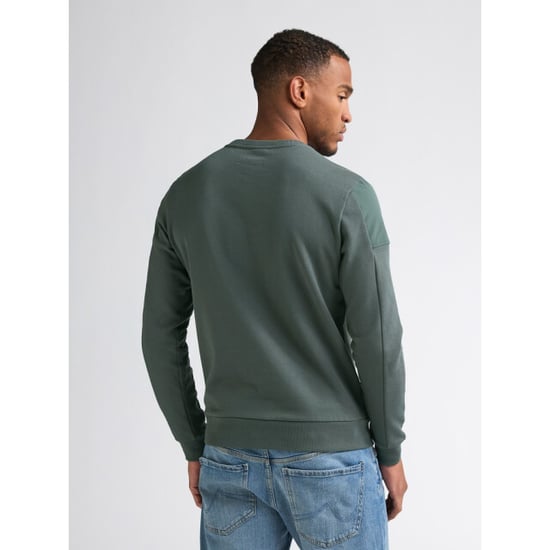 Petrol Industries men sweater round neck m-3060-swr322 6185 steel green - Image 6