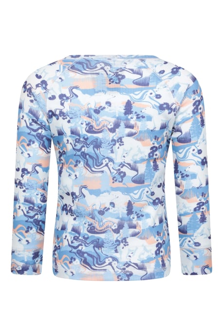 'Talus' Printed Kids Top & Pant Quick Wicking Warm Base Layer Set Multicolour - Image 3