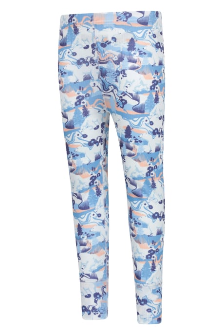 'Talus' Printed Kids Top & Pant Quick Wicking Warm Base Layer Set Multicolour - Image 5