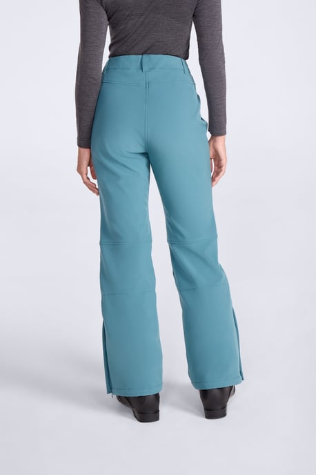 'Alpine' Women's Waterproof Snow Pants Breathable Adjustable Waist Ski Trouser Teal - Image 2