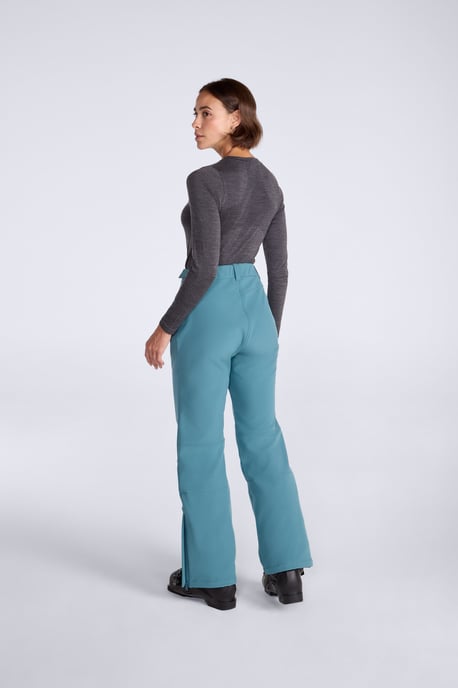 'Alpine' Women's Waterproof Snow Pants Breathable Adjustable Waist Ski Trouser Teal - Image 5