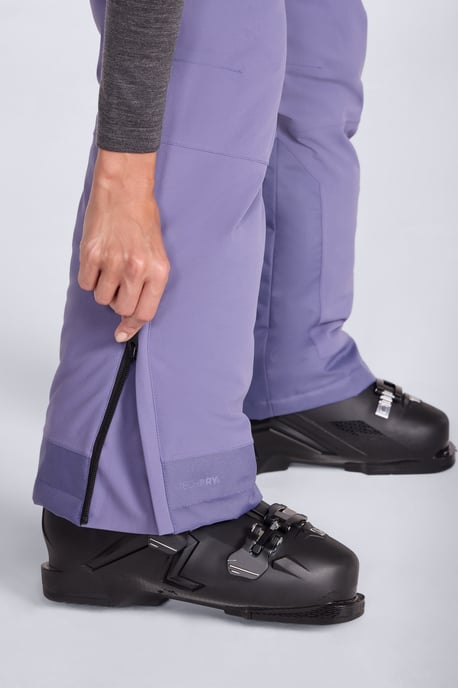 'Glaze' Women's Snow Pants Casual Straight Leg Adjustable Waist Winter Trouser Pale Blue - Image 3