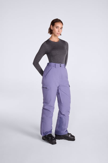 'Glaze' Women's Snow Pants Casual Straight Leg Adjustable Waist Winter Trouser Pale Blue - Image 4