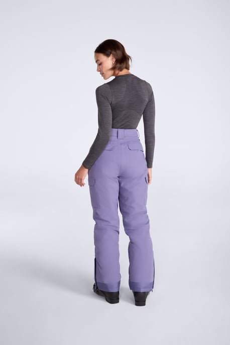 'Glaze' Women's Snow Pants Casual Straight Leg Adjustable Waist Winter Trouser Pale Blue - Image 5