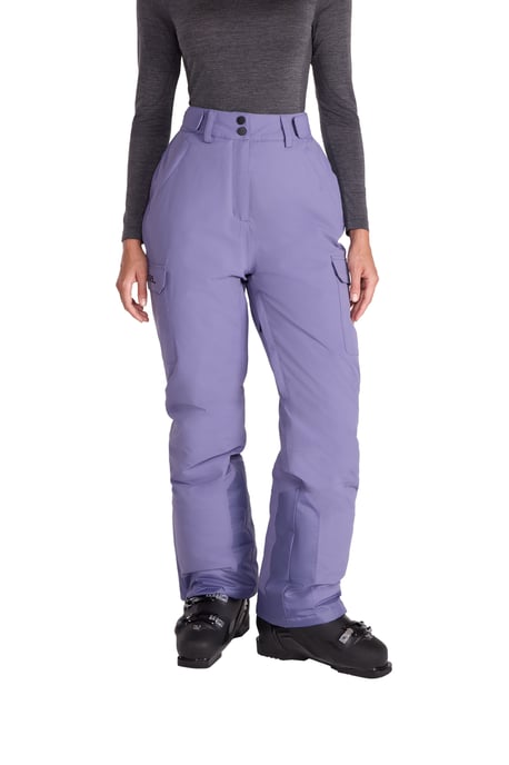 'Glaze' Women's Snow Pants Casual Straight Leg Adjustable Waist Winter Trouser Pale Blue - Image 6