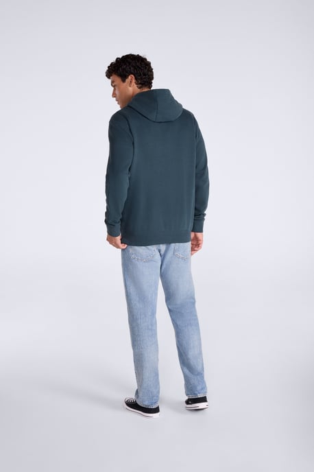 'River' Men's Hoodie Drawcord Adjustable Hood Cosy Pullover Navy/Blue - Image 4
