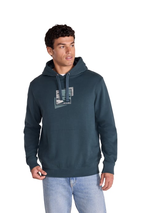 'River' Men's Hoodie Drawcord Adjustable Hood Cosy Pullover Navy/Blue - Image 5
