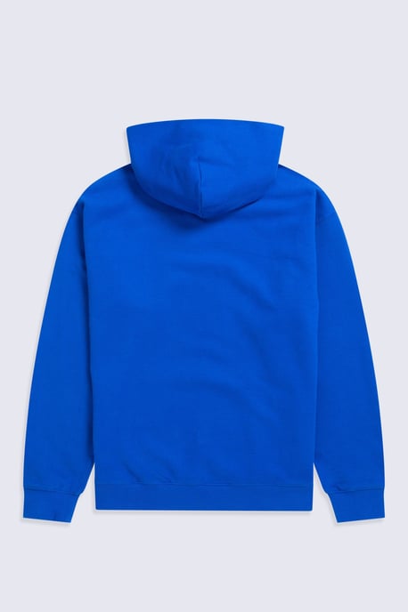 'Icon' Men's Logo Drop Shoulder Hoodie with Kangaroo Pocket Warm Sweatshirt Blue/Navy - Image 6