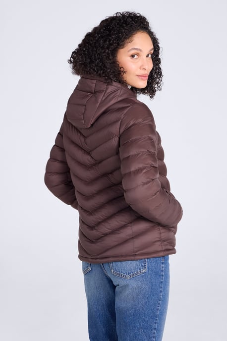 'Seasons' Women's Padded Jacket Water Resistant Insulated Winter Coat Dark Brown - Image 6