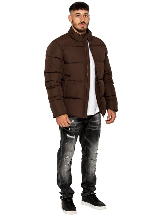 Kruze | Mens Funnel Neck Puffer Jacket - Image 5
