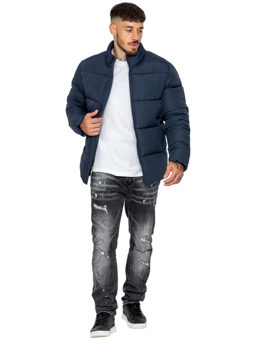 Kruze | Mens Funnel Neck Puffer Jacket - Image 2