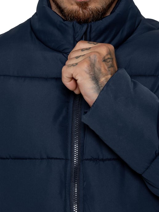 Kruze | Mens Funnel Neck Puffer Jacket - Image 3