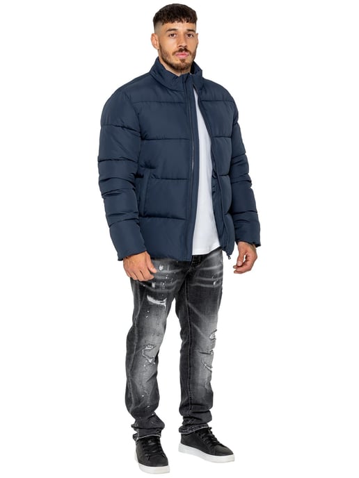 Kruze | Mens Funnel Neck Puffer Jacket - Image 5