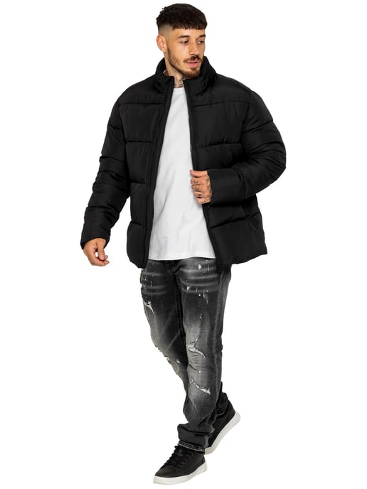 Kruze | Mens Funnel Neck Puffer Jacket - Image 2