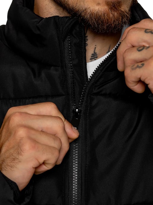 Kruze | Mens Funnel Neck Puffer Jacket - Image 3