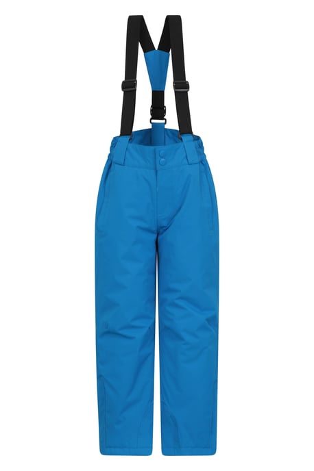 Kids Ski Jacket & Trousers Set Snowproof Fleece Lined Warm Outdoor Ski Outfit Blue/Navy - Image 3