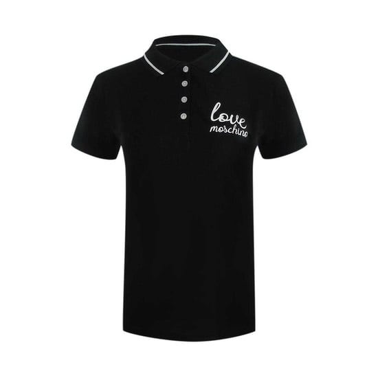 Love Moschino Dames/Dames Geborduurd Logo Poloshirt (Zwart) - Image 1