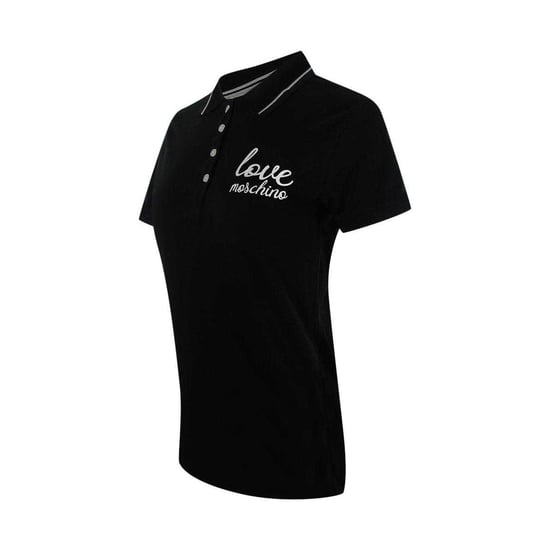 Love Moschino Dames/Dames Geborduurd Logo Poloshirt (Zwart) - Image 3