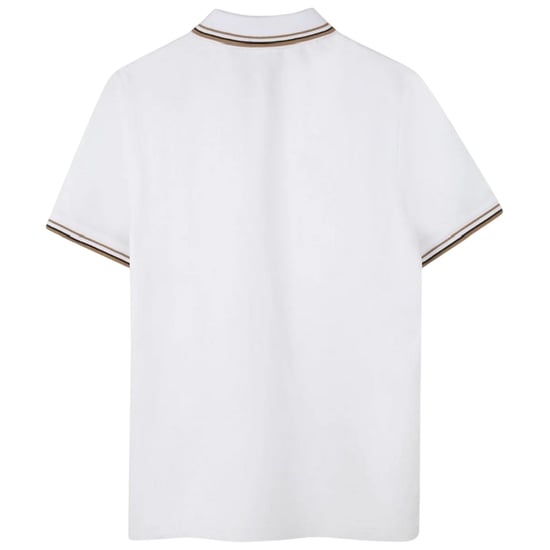 Boss Heren Piqué Polo Shirt (Wit) - Image 2