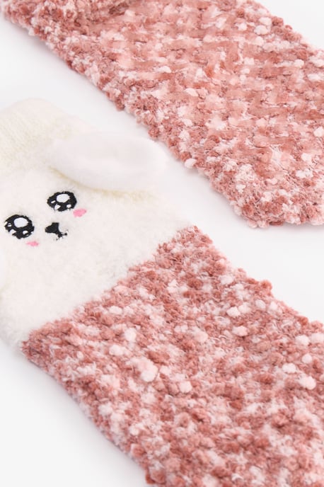 Happiness Dog Pattern Crew Socks - Image 3