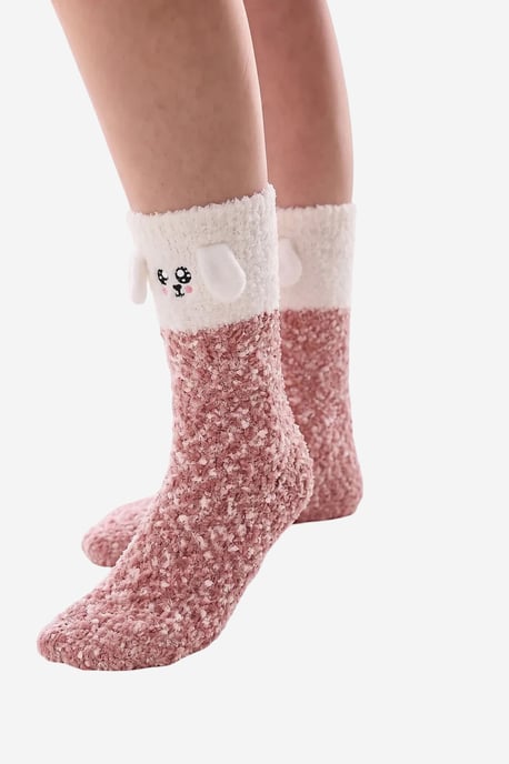 Happiness Dog Pattern Crew Socks - Image 5