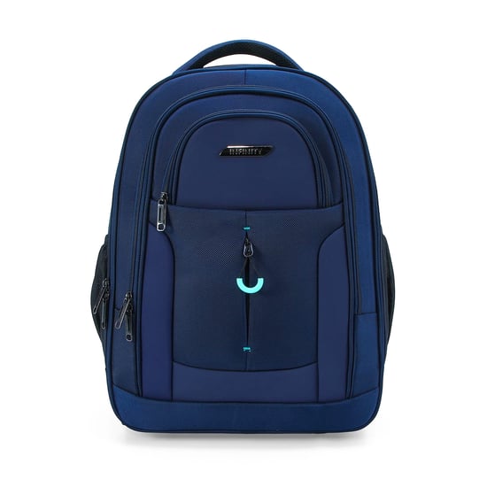 17" laptopryggsäck på hjul, blå, 1680D + PU, 2 hjul, trolleyryggsäck - Image 2